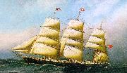 Antonio Jacobsen The British Ship Polynesian Norge oil painting reproduction